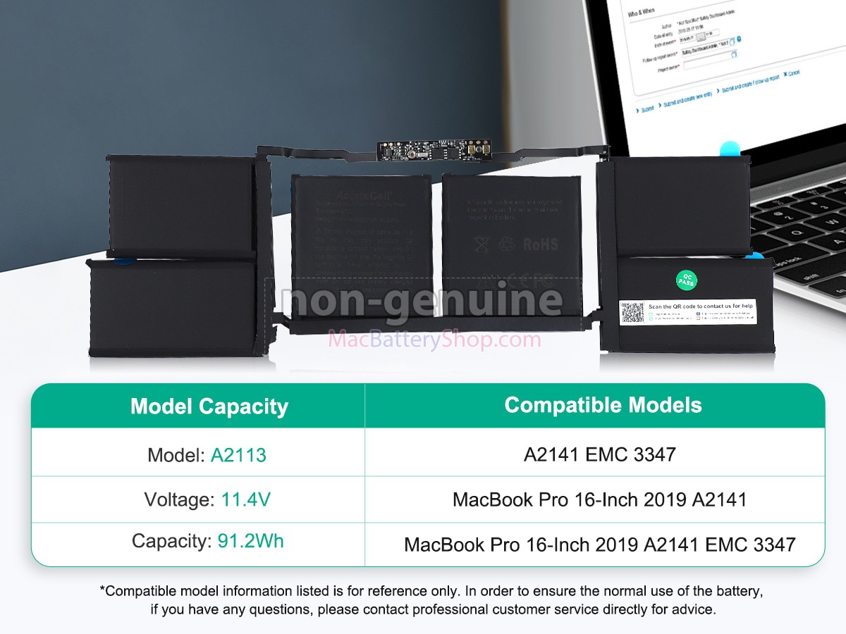 Apple MacBook Pro 16-inch Core I9 2.3GHZ 2019 5600M battery replacement