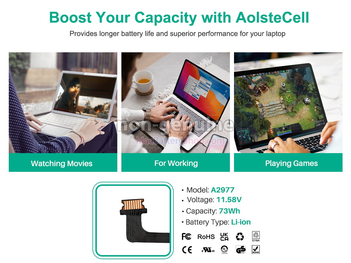 Apple MacBook Pro M3 MAX 16 CPU 40 GPU 14 A2992 EMC 8407 battery replacement