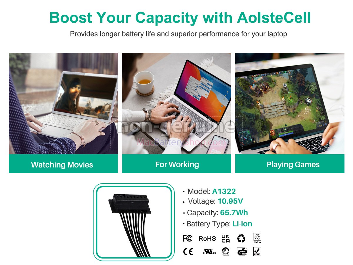 Apple A1278 EMC 2419 battery replacement