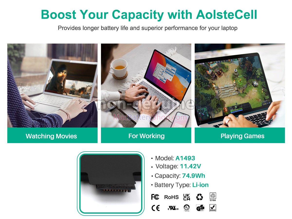 Apple MacBook Pro 13 inch Retina A1502 (Mid 2014) battery replacement